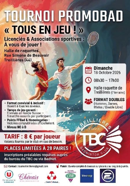 Treilliere ronde suisse_Affiche_tournoi_de_badminton