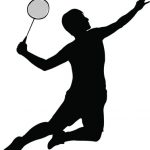 Badminton Player, suitable as Design Element.